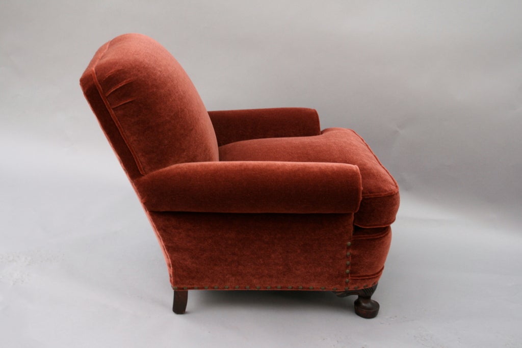 Lovely 1920's Mohair Arm Chair 2