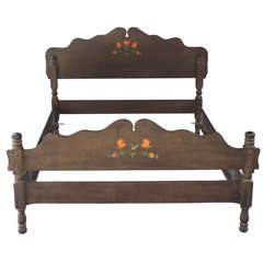 1930s  Monterey Hand Painted Double Bed