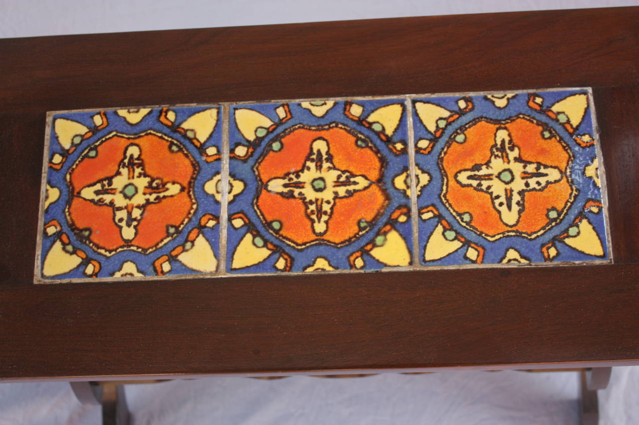 Malibu 1920s Tile Table In Good Condition In Pasadena, CA