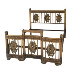 Deco French Brass Bed