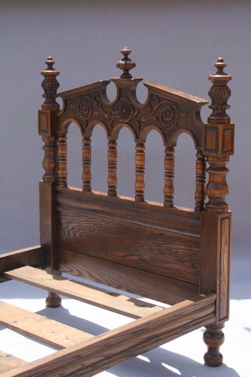 Pair of Spanish Revival Twin Beds at 1stdibs