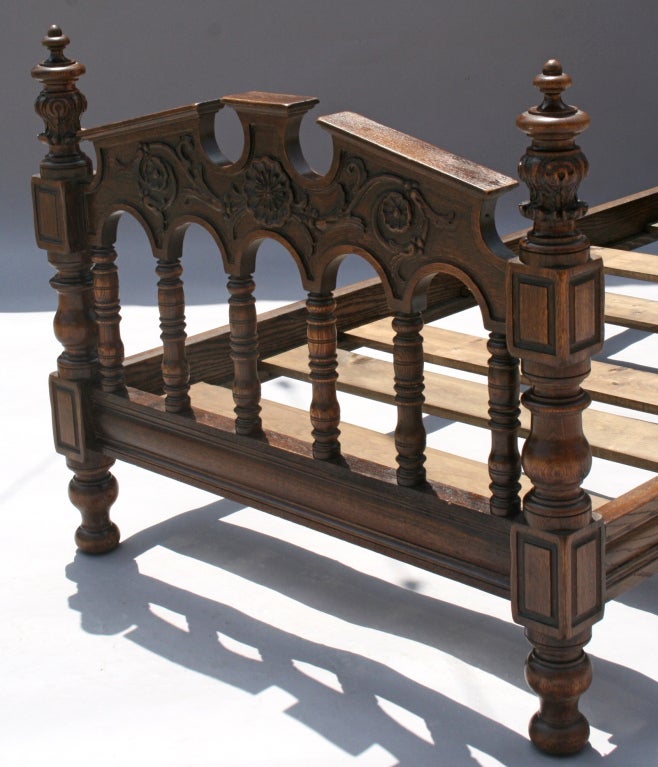 Pair of Spanish Revival Twin Beds at 1stdibs
