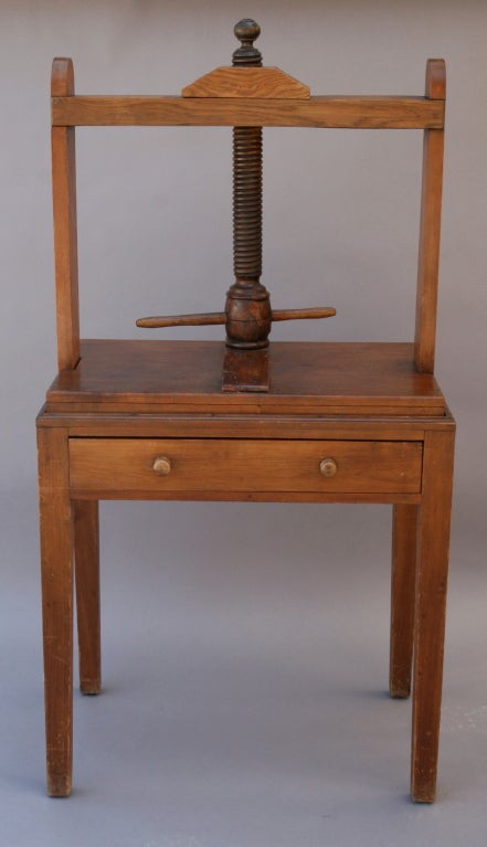 Primitive 19th Century Wooden Bookbinding Press