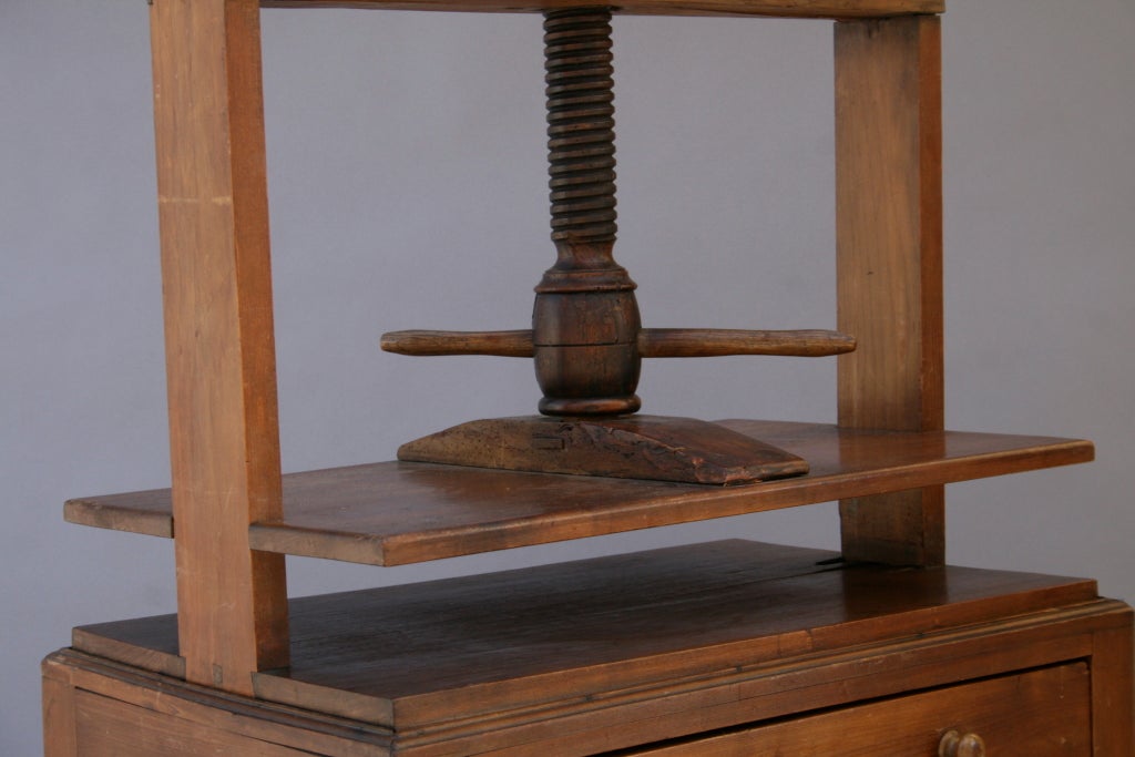 19th Century Wooden Bookbinding Press 2