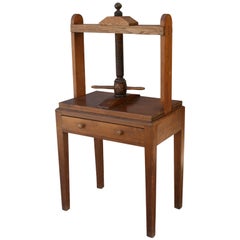 19th Century Wooden Bookbinding Press