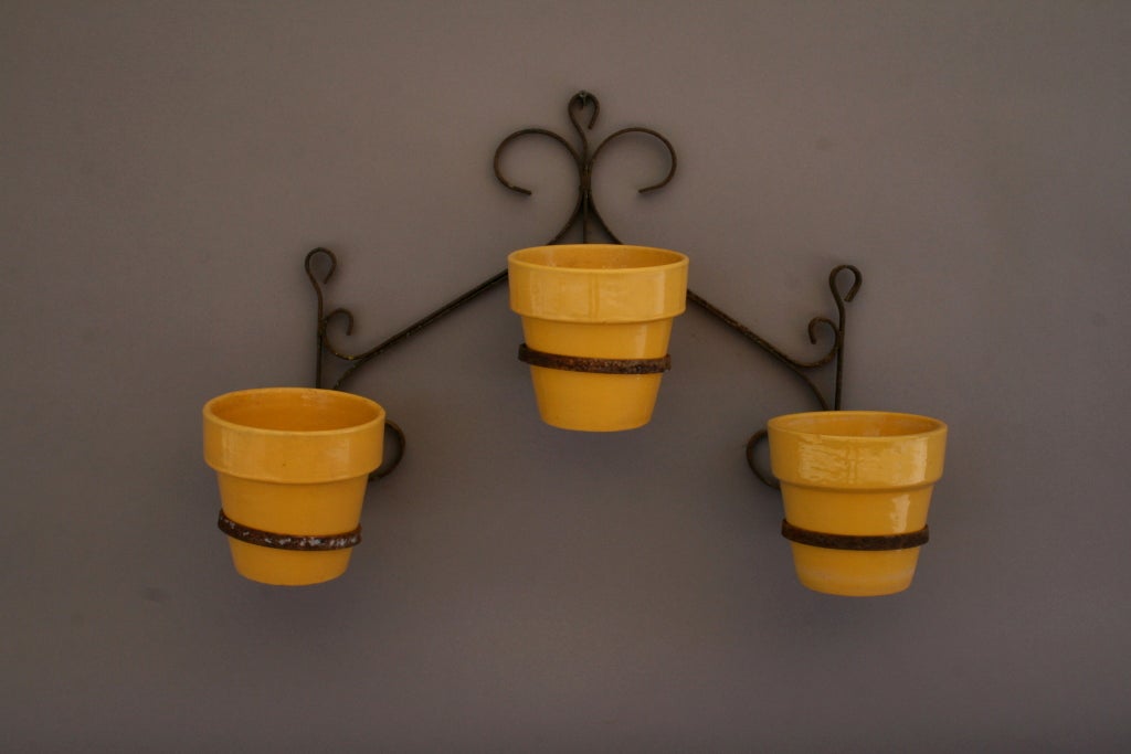Wrought Iron Planter With Garden City Planters