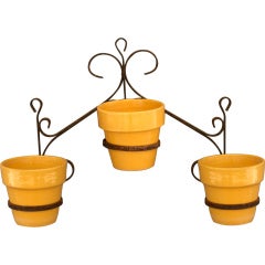 Antique Wrought Iron Planter With Garden City Planters