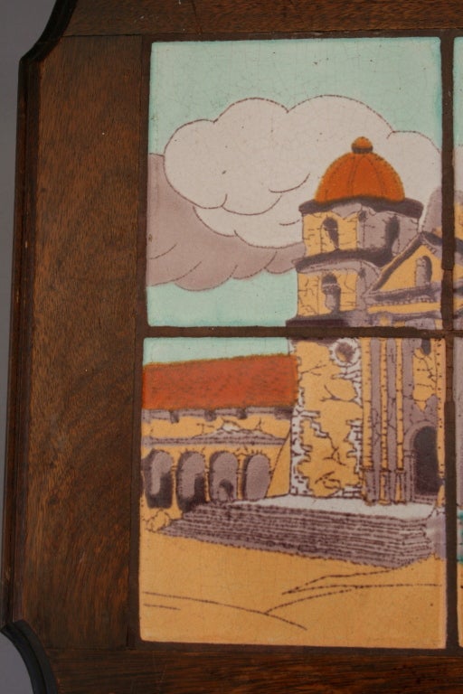 Taylor Tilery Table w/ Santa Barbara Mission 1