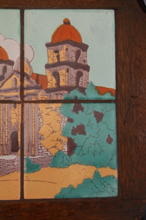Taylor Tilery Table w/ Santa Barbara Mission 2