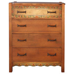 Hand-Painted Monterey, Four-Drawer Dresser