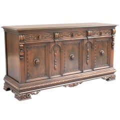 Walnut Sideboard/Buffet c. 1920's