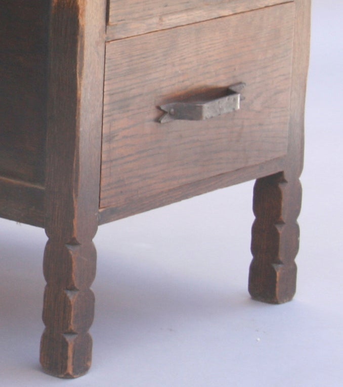 Monterey-style Four-drawer Desk 1