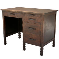 Antique Monterey-style Four-drawer Desk