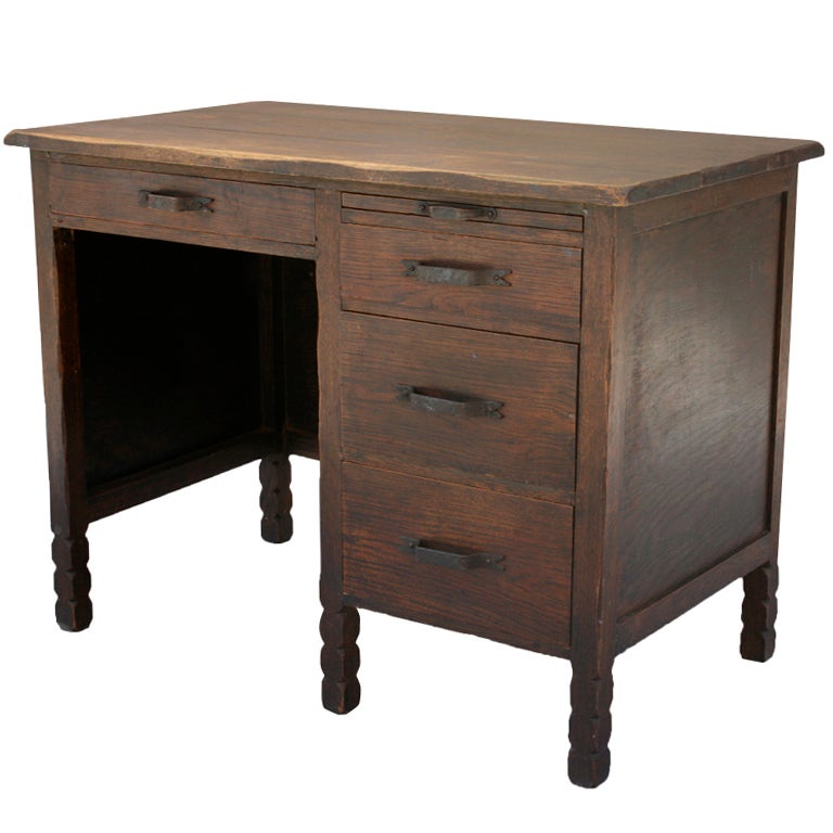 Monterey-style Four-drawer Desk