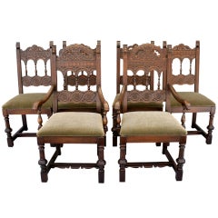 Set of Six 1920
s Dining Chairs