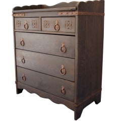 Signed Karpen Monterey-style Rancho Dresser