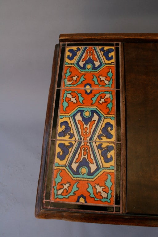 Karpen Desk/Vanity with Tudor Tiles 2