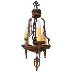 1920
s Antique Three Light Pendant