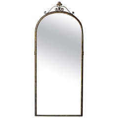 1920s Simple Polychrome Spanish Revival Mirror