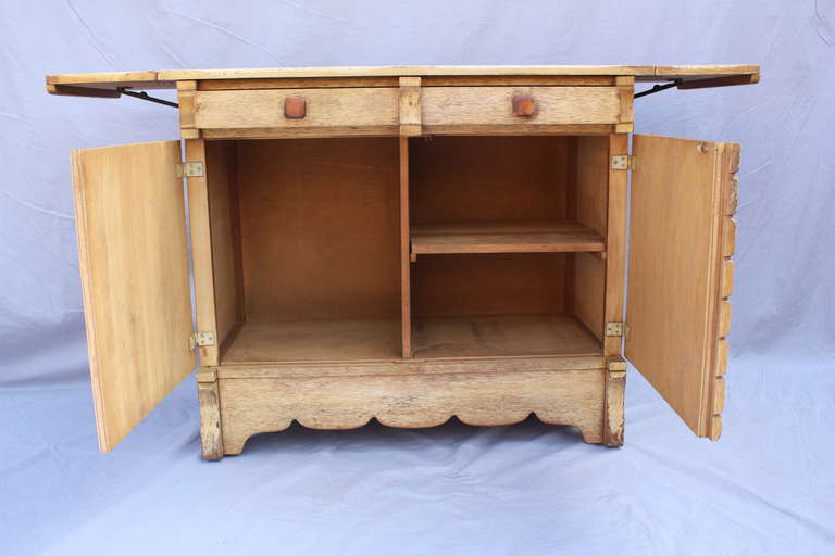 1930s Monterey Period Sideboard with Retractable Leaves 2