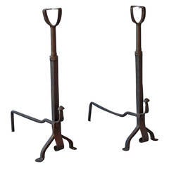 1920s Pair of Andirons