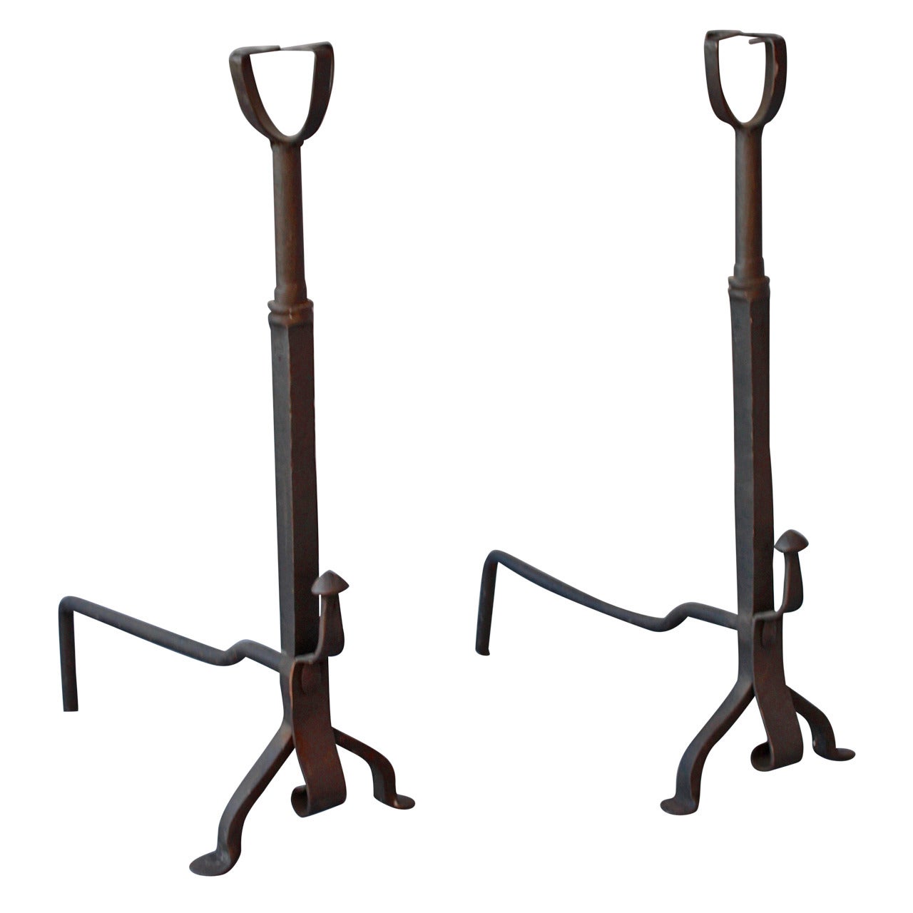 1920s Pair of Andirons For Sale