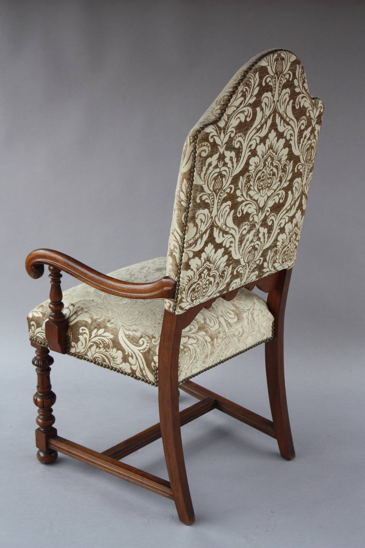 Set of Six 1920s Upholstered Chairs 1