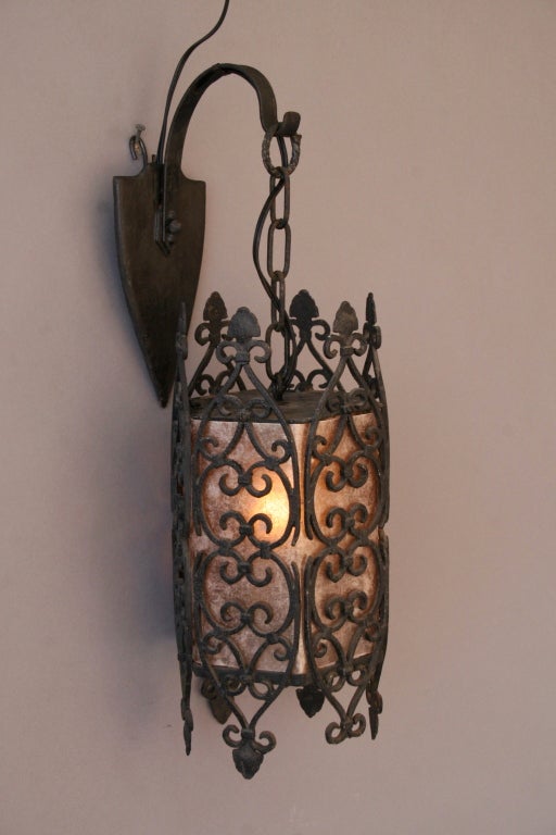 20th Century Filigree Spanish Revival Exterior Lantern