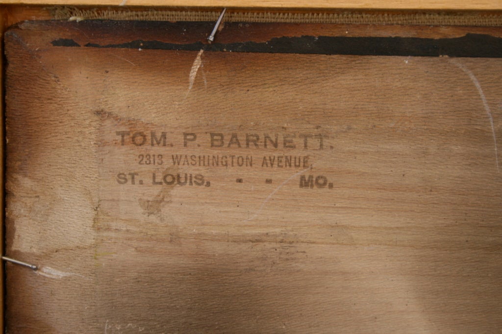 20th Century Tom P. Barnett, Dry Docked - Framed Oil Painting