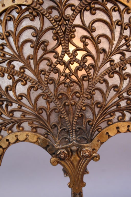 Pair Of 1920's Fan Shaped Lamps 1
