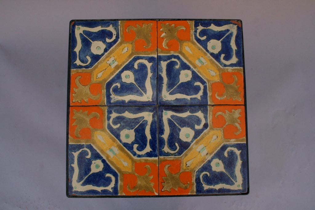 Original Wrought Iron D&M Tile table