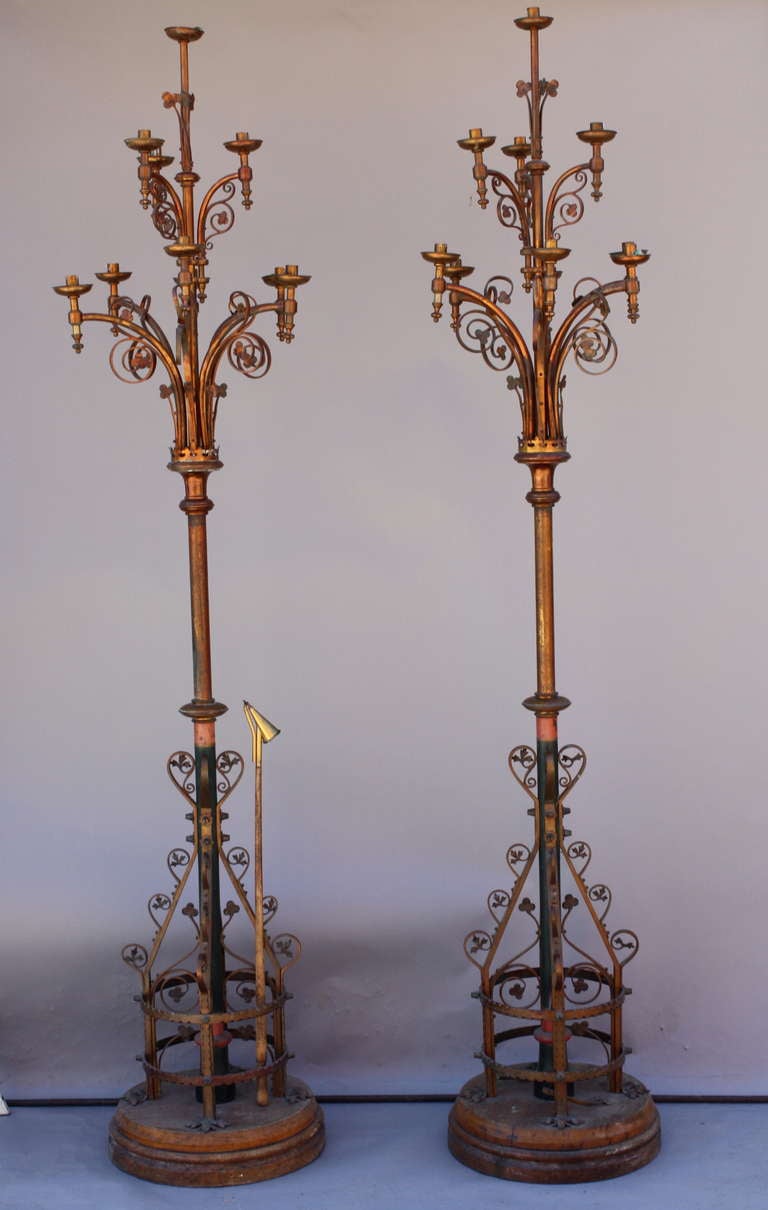 Pair Of Imposing 19th Century Torchieres