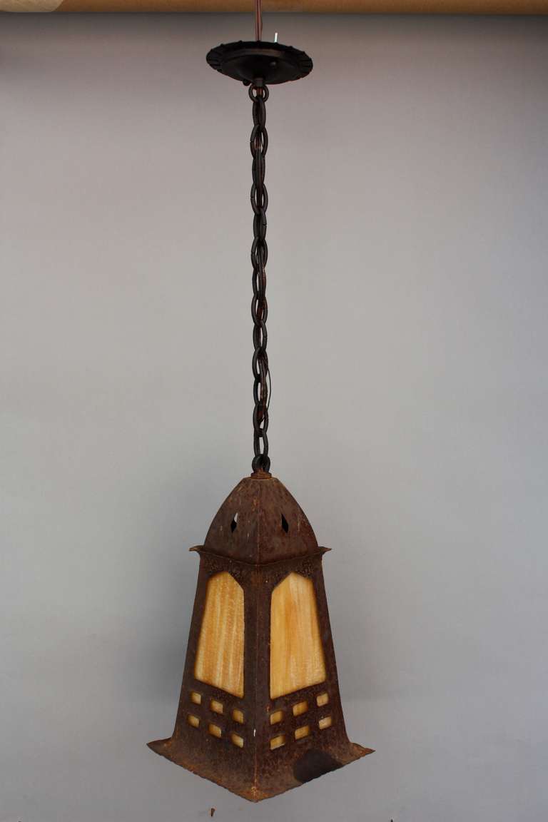 1920's Cottage Style Lantern In Excellent Condition In Pasadena, CA