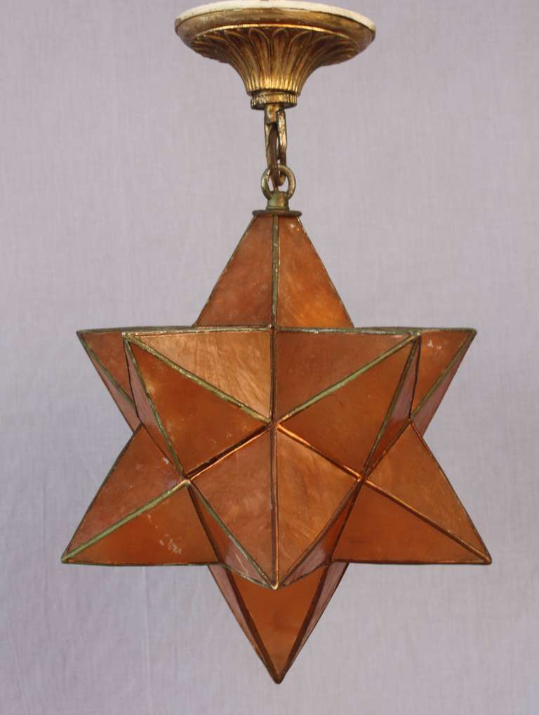 Circa 1930's star made of capiz. 17.5