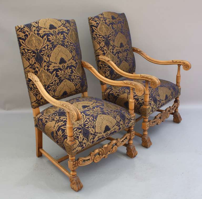 20th Century 1920's Classic Pair of Spanish Revival Armchairs