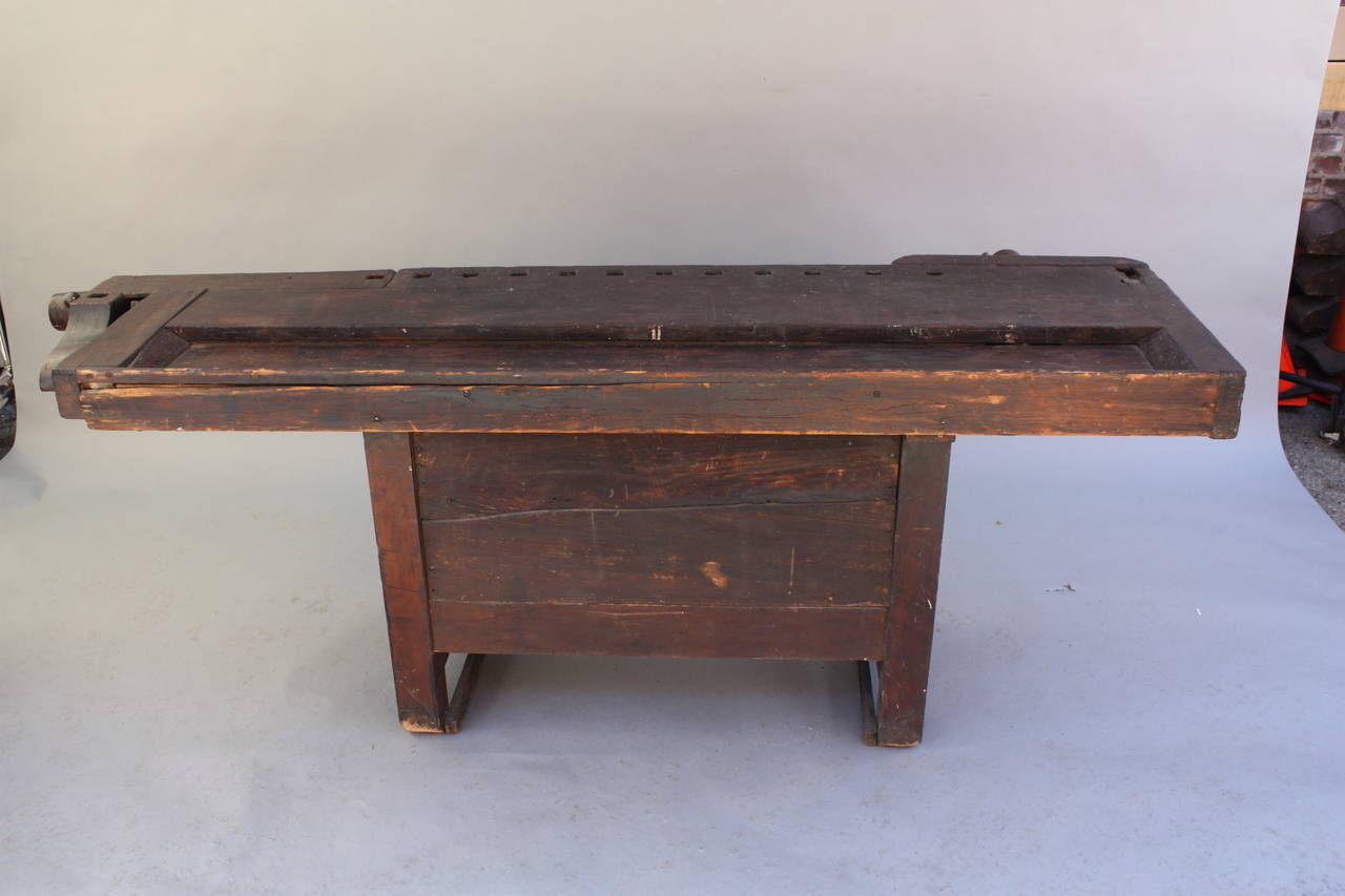 Early 20th Century Fantastic Industrial Rustic, Turn of the Century Work Bench