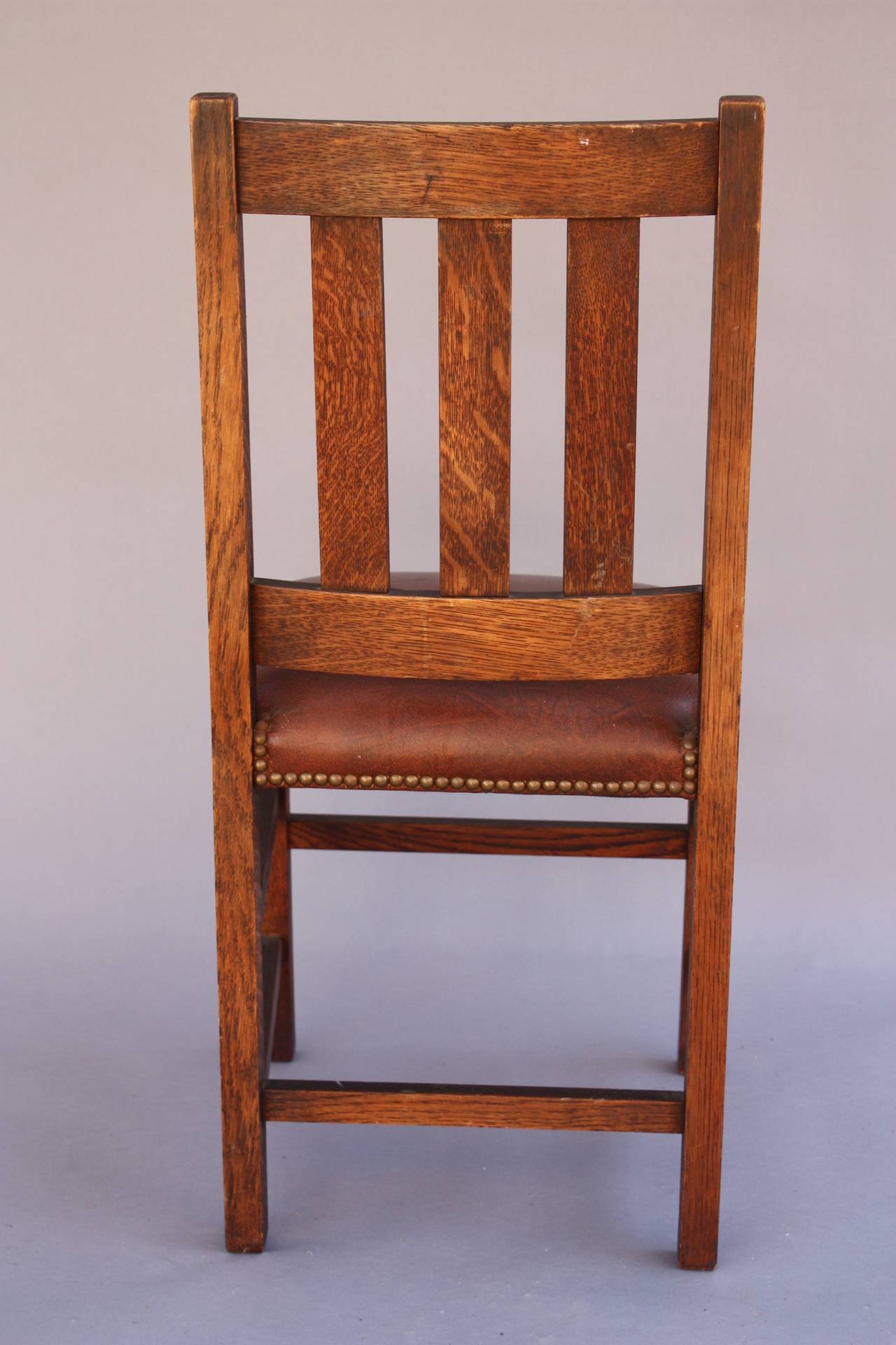 Arts and Crafts Antique 1910 Set of Limbert Arts & Crafts Chairs