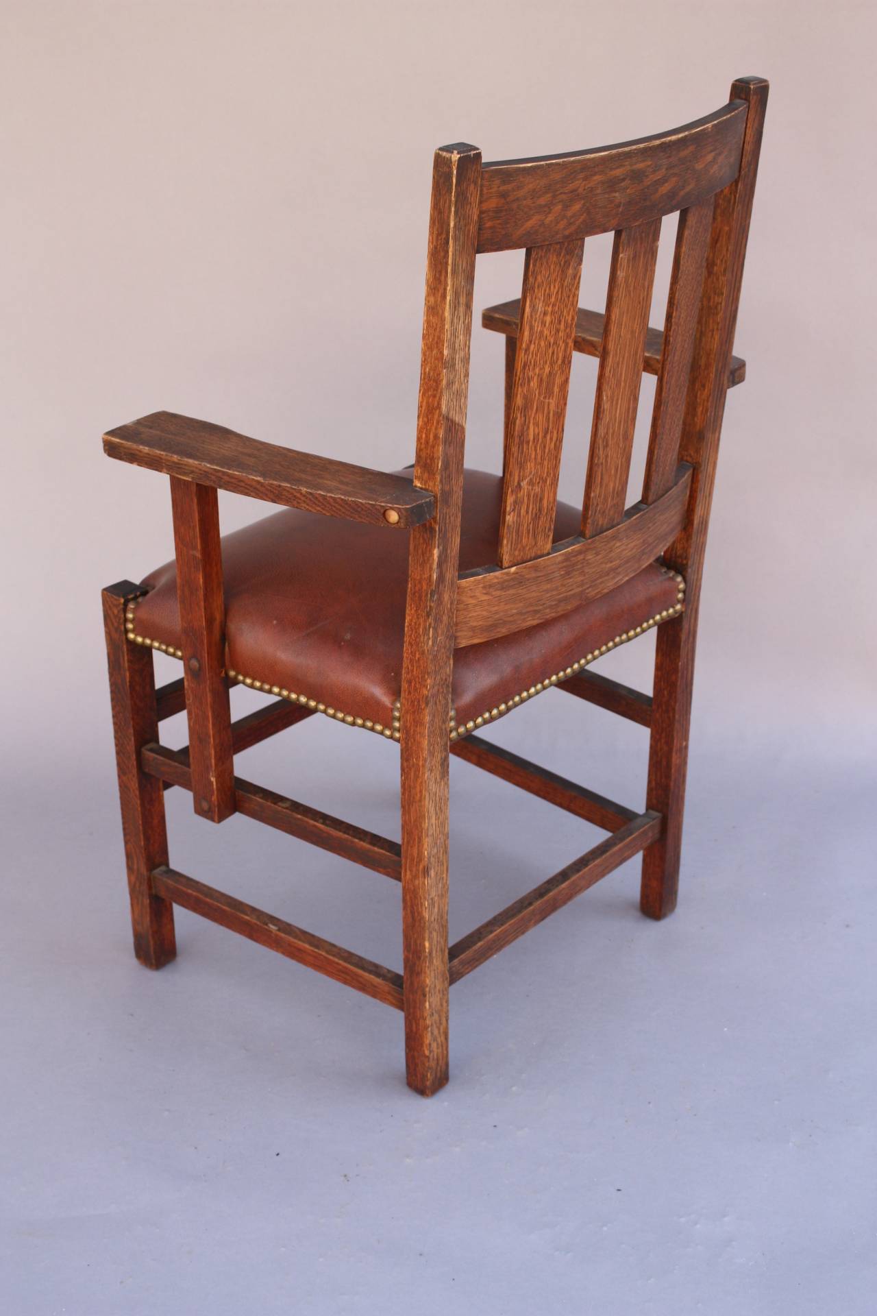 North American Antique 1910 Set of Limbert Arts & Crafts Chairs