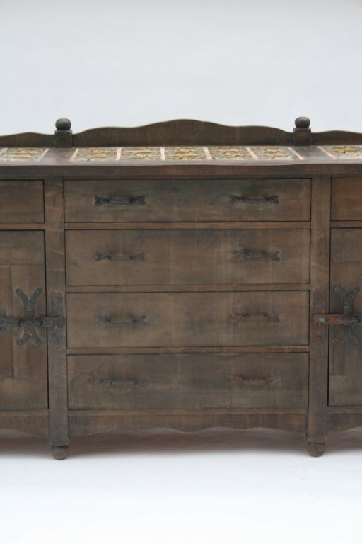 Exceptional Museum-Quality Tiled Monterey Sideboard 5