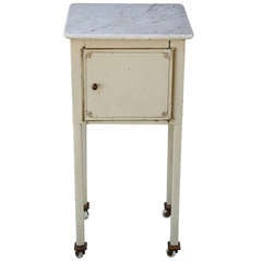 1920
s Metal Table With Marble Top