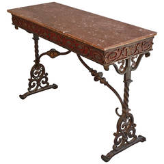 Outstanding Console Table Attributed to Oscar Bach