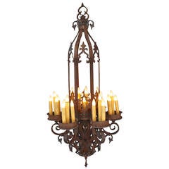 Spectacular Large Scale Iron Chandelier