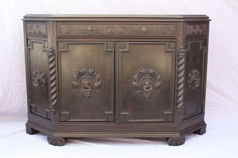 1920s Spanish Revival Cabinet