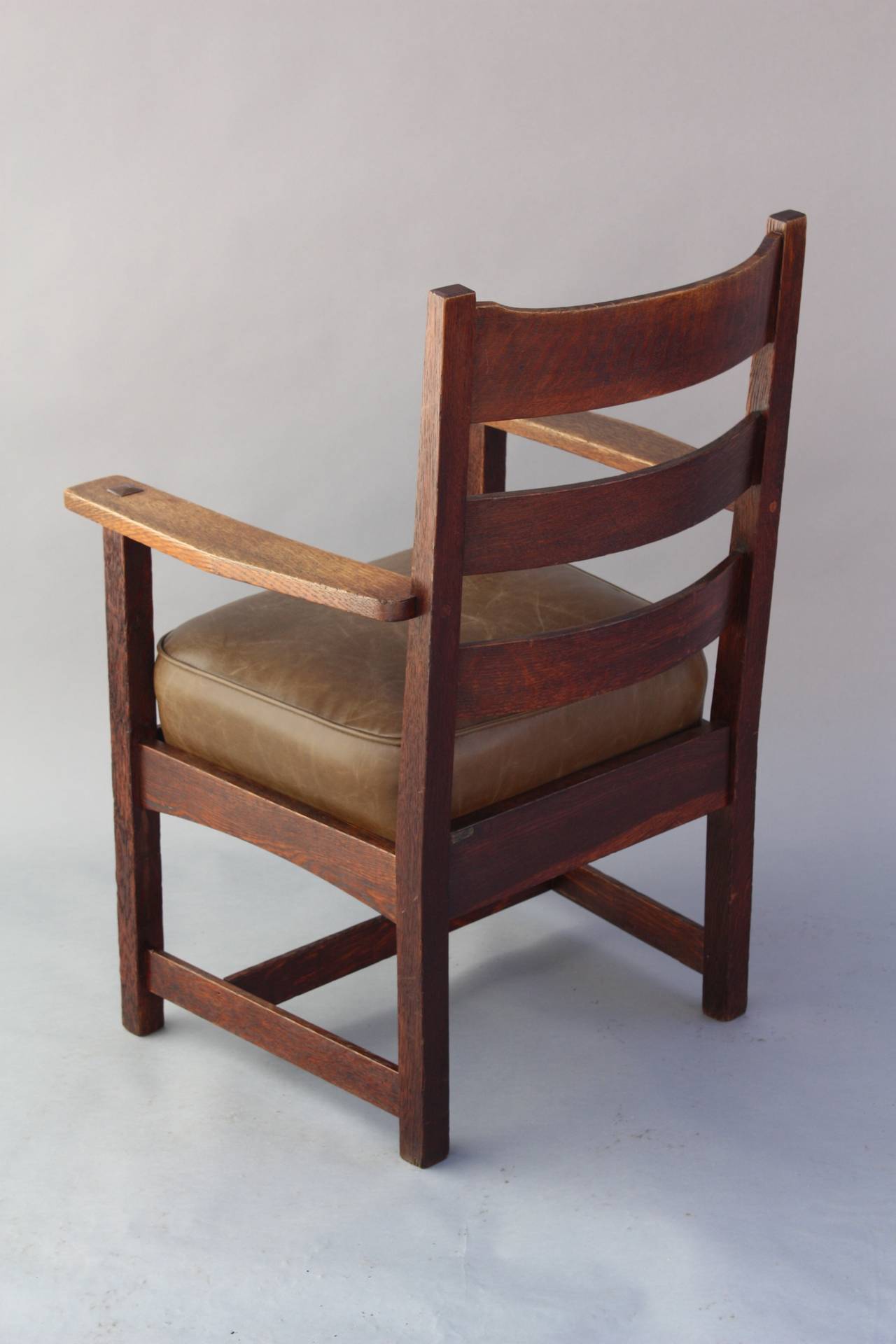 North American Signed Arts & Crafts Charles Stickley Armchair