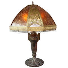1920's Table Lamp With Mica Shade