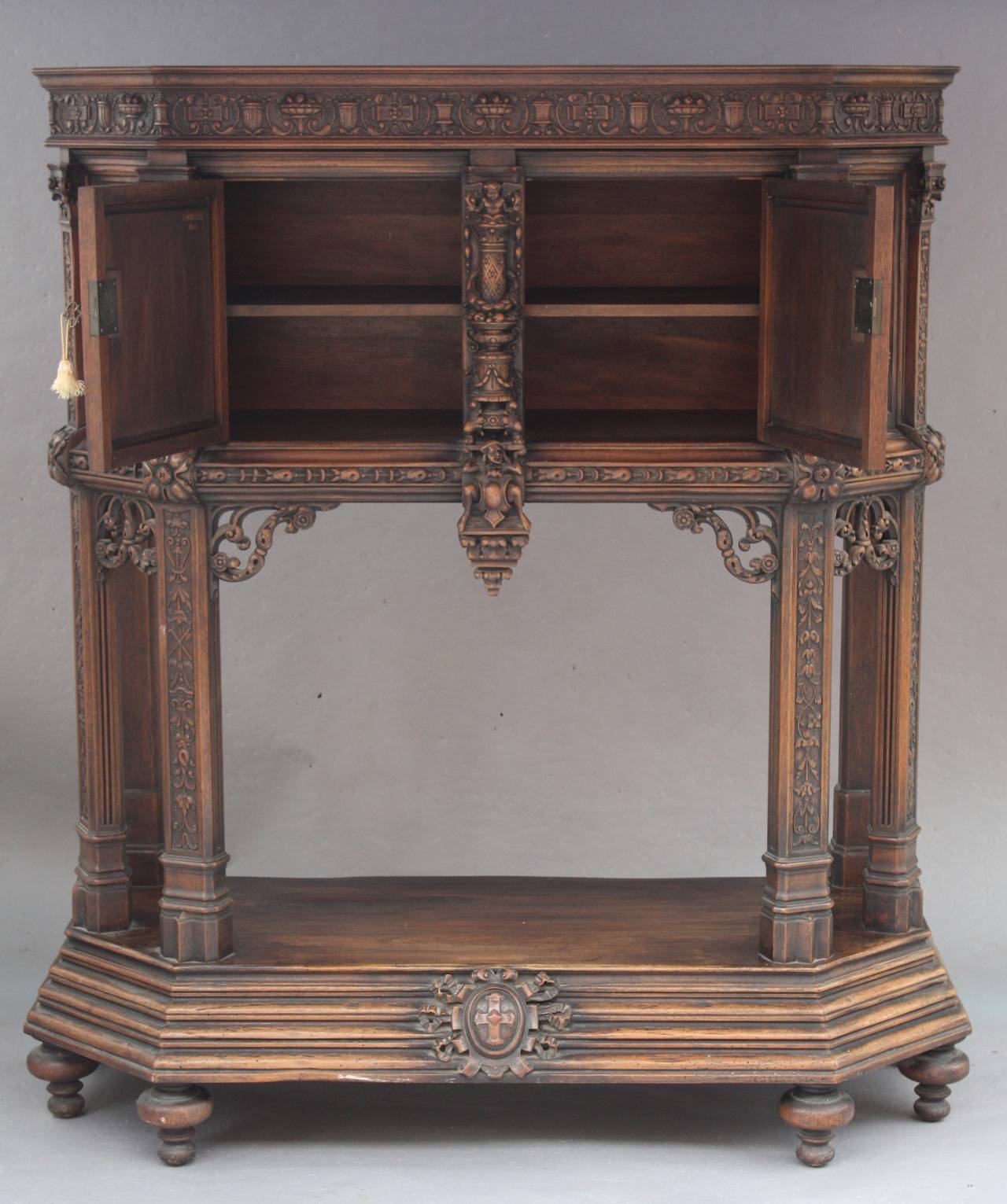 Spanish Colonial Fantastic Tall Cabinet from Montecito Estate