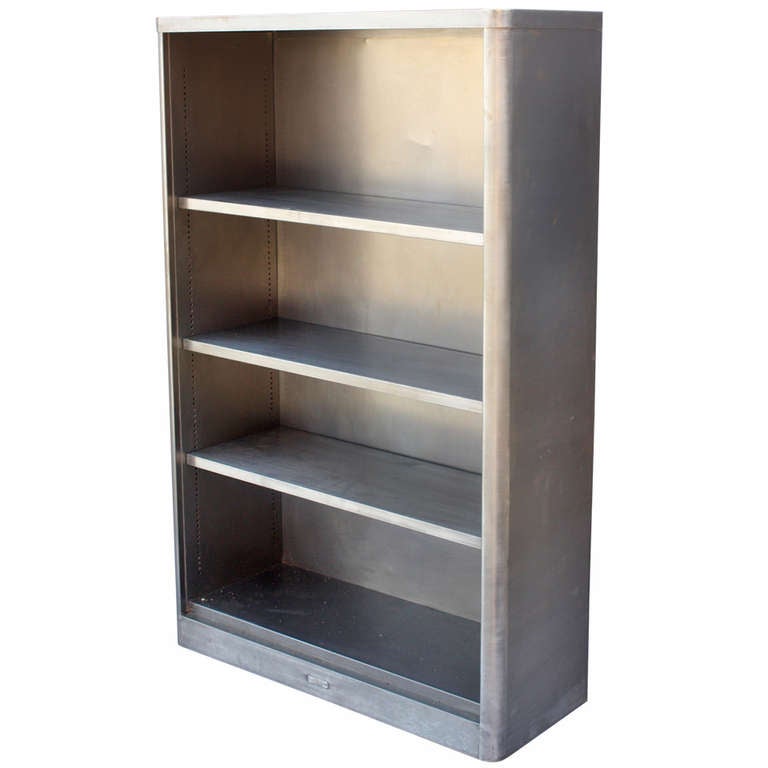 Stainless Steel Bookcase at 1stDibs