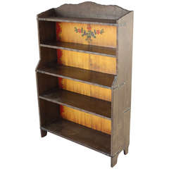 Wonderful Old Wood Finish Monterey Bookcase
