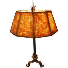 1920s Magnificent Tall Spanish Revival Table Lamp