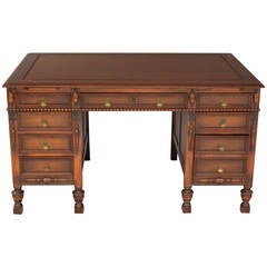 Antique Hard to Find Large Scale Spanish Revival Desk